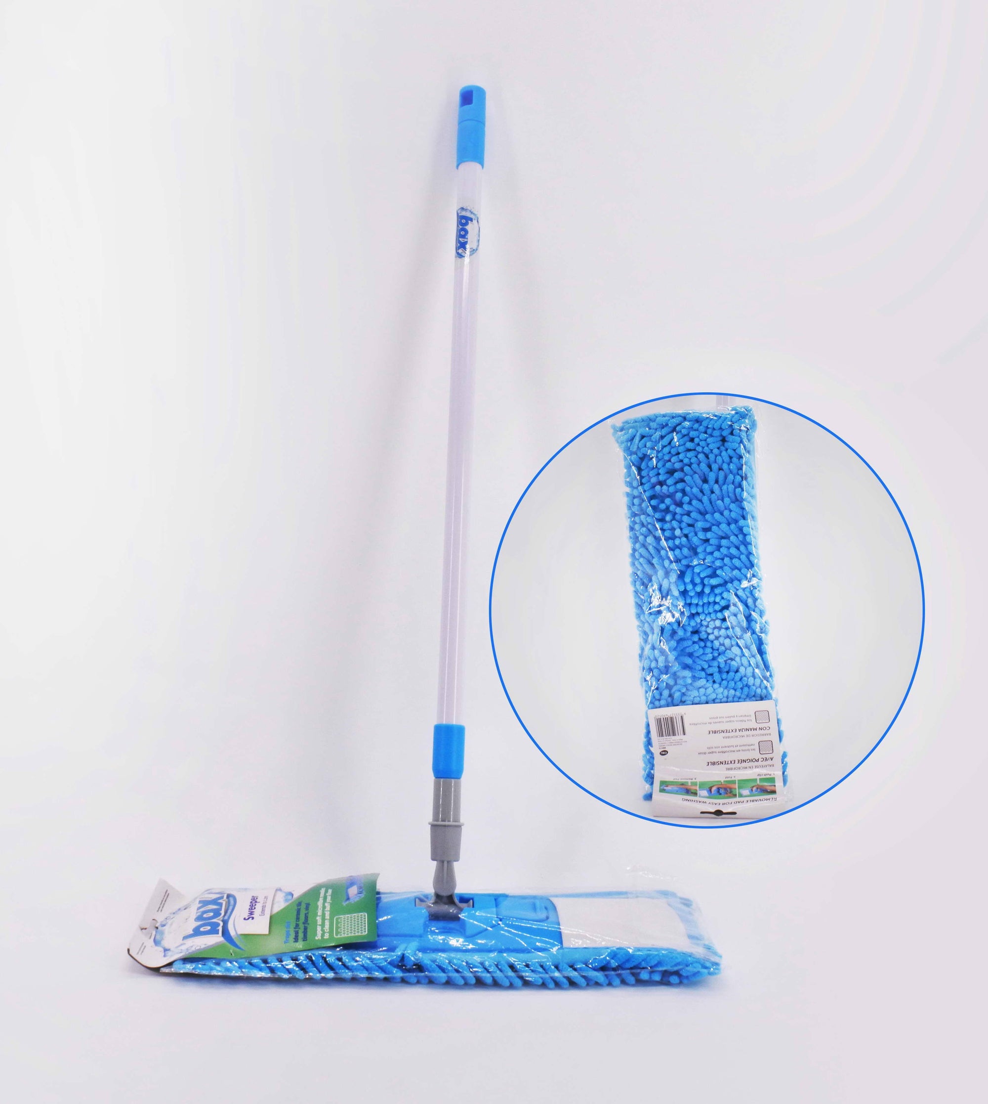 Bax Telescopic Microfibre Noodle Sweeper | Extendadle Handle - Choice Stores