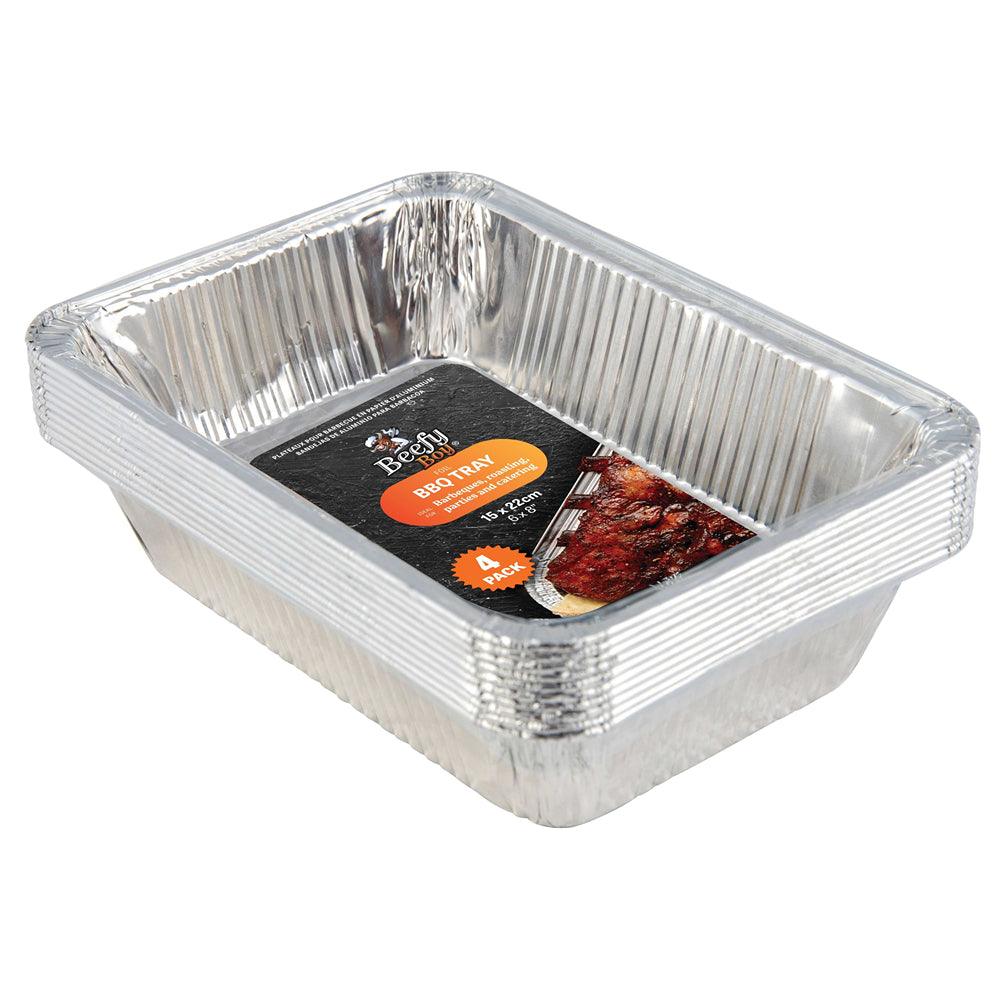 Beefy Boy BBQ Foil Trays Pack of 4 Choice Stores