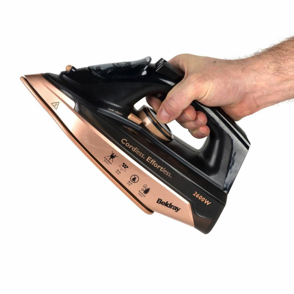 Beldray 2-In-1 Cordless Steam Iron Rose Gold | 2600w - Choice Stores