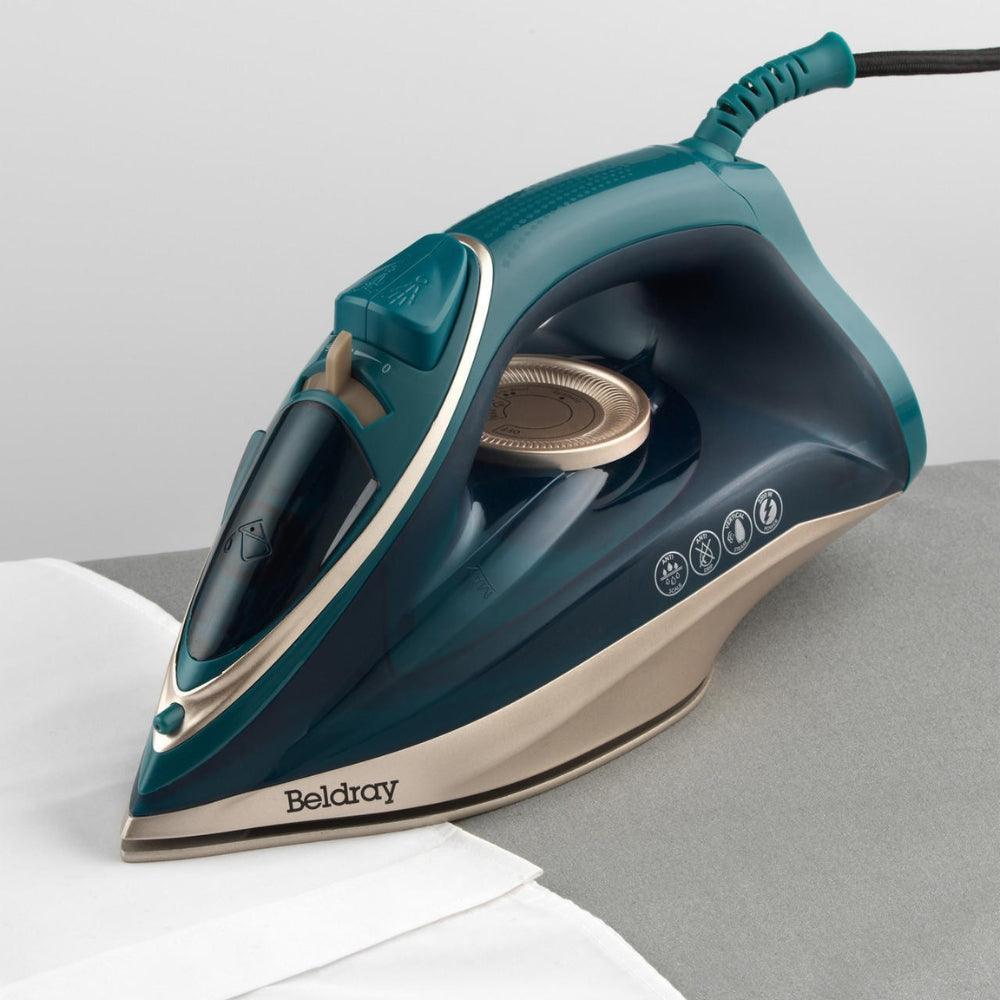 Beldray Duo Glide Steam Iron | Anti Drip & Anti Calc | 2200W - Choice Stores