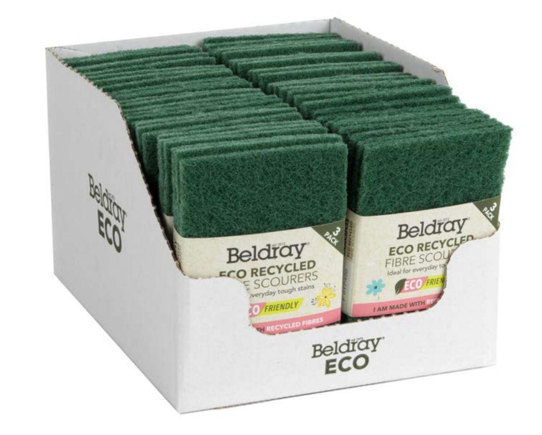 Beldray Eco Recycled Fibre Scourers | 3 Pack - Choice Stores
