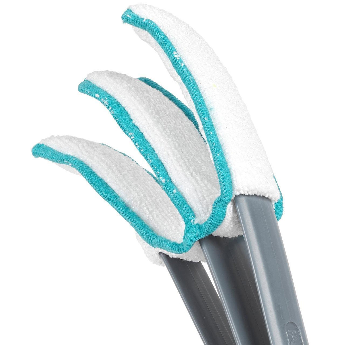 Beldray Microfibre 2 In 1 Blind Cleaner | Two Replacement Cleaning Pads | Turquoise/Grey - Choice Stores