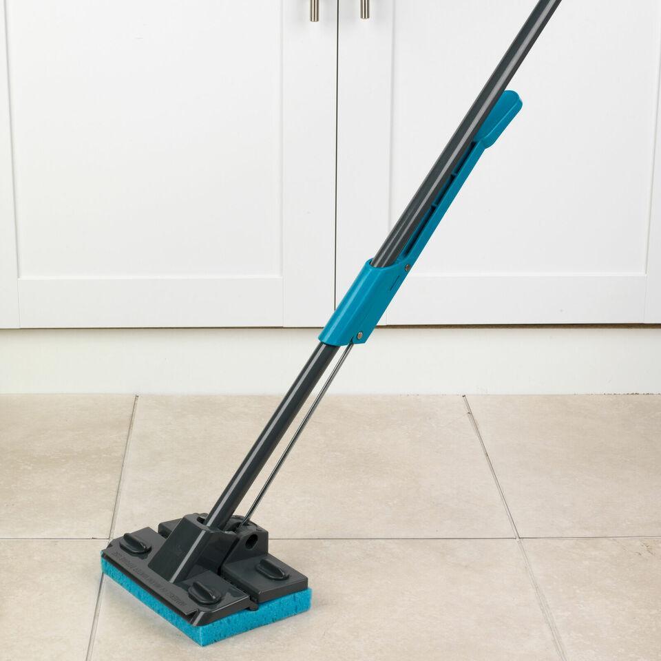 Beldray Sponge Mop with Long Handle and Extra Sponge Head | Black/Blue - Choice Stores