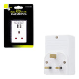 Benross 1 Way Mains Adaptor With Dual USB Ports - Choice Stores