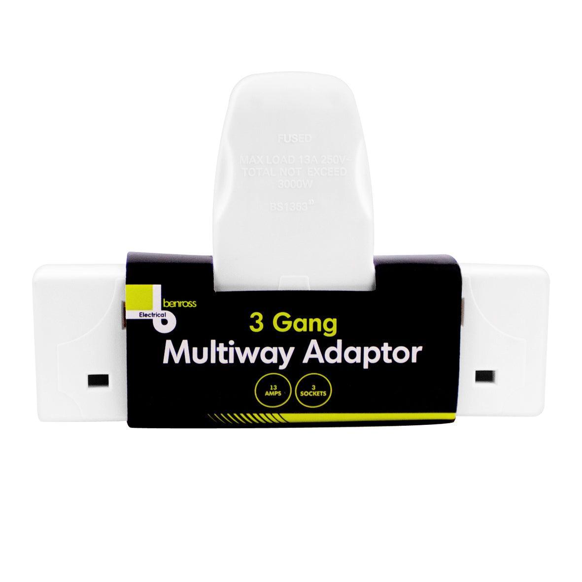 Benross 3-Way Multi Socket Adaptor - Choice Stores