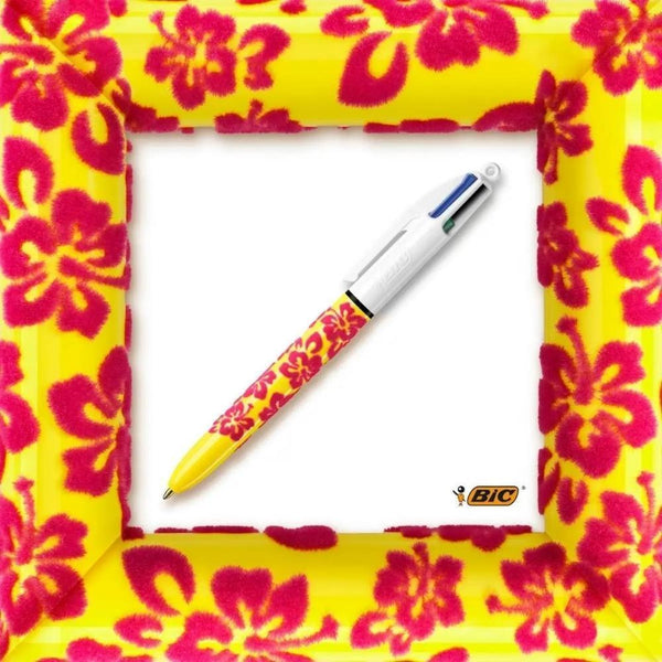 Bic 4 Colours Velvet Retractable Ballpoint Pen | Pack Of 3 - Choice Stores