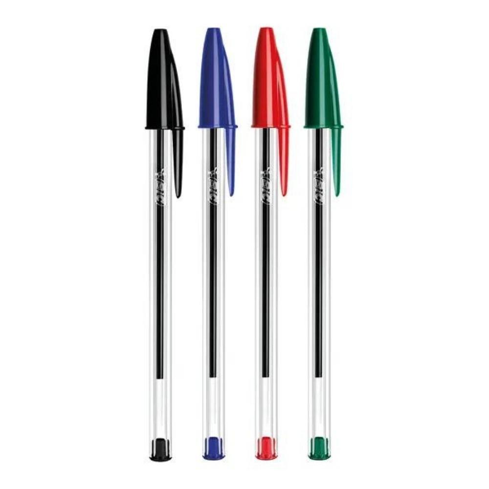 Bic Cristal Ballpoint Pen Medium Assorted | Pack of 10 | Ideal for School - Choice Stores