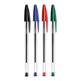Bic Cristal Ballpoint Pen Medium Assorted | Pack of 10 | Ideal for School - Choice Stores