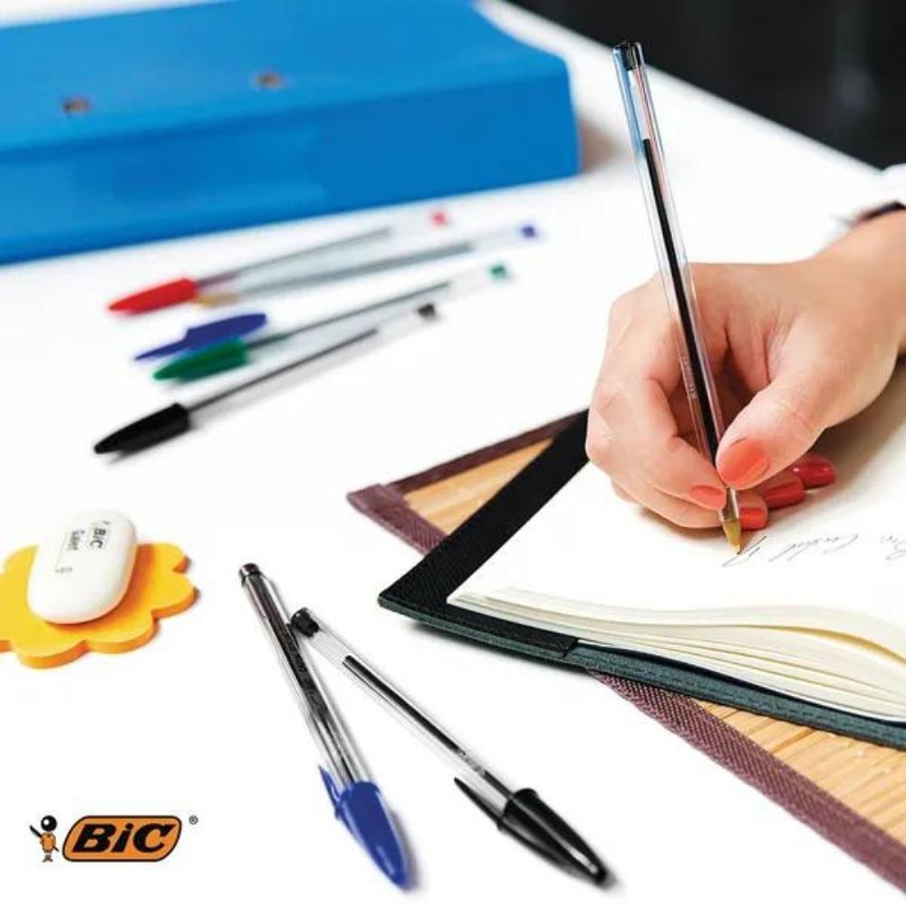 Bic Cristal Ballpoint Pen Medium Assorted | Pack of 10 | Ideal for School - Choice Stores