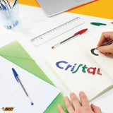 Bic Cristal Ballpoint Pen Medium Red | Single - Choice Stores