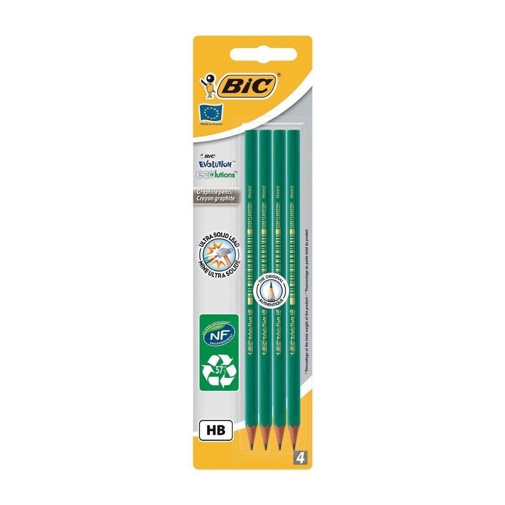 BIC Evolution Ecolutionsl HB Pencils | Pack of 4 - Choice Stores