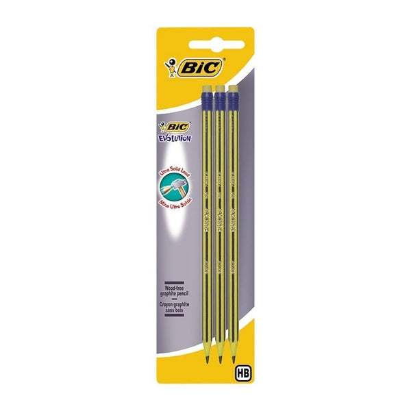 Bic Evolution HB Graphite Pencils | Pack of 3 - Choice Stores