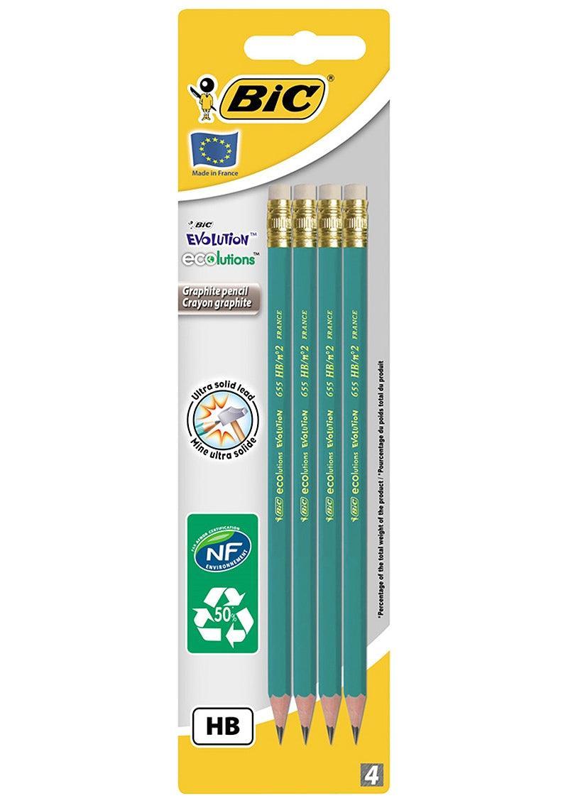 Bic Evolutions HB Pencil | Pack of 4 - Choice Stores