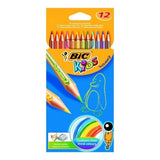 BIC Kids Tropicolors 2 Colouring Pencils | 12 Pack | Vivid Colours - Choice Stores