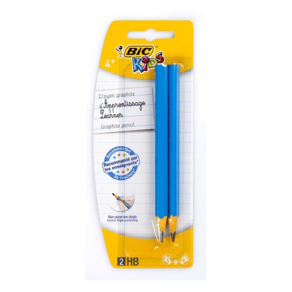 Bic Learner Graphite Triangular Pencil | HB2 | Pack of 2 - Choice Stores
