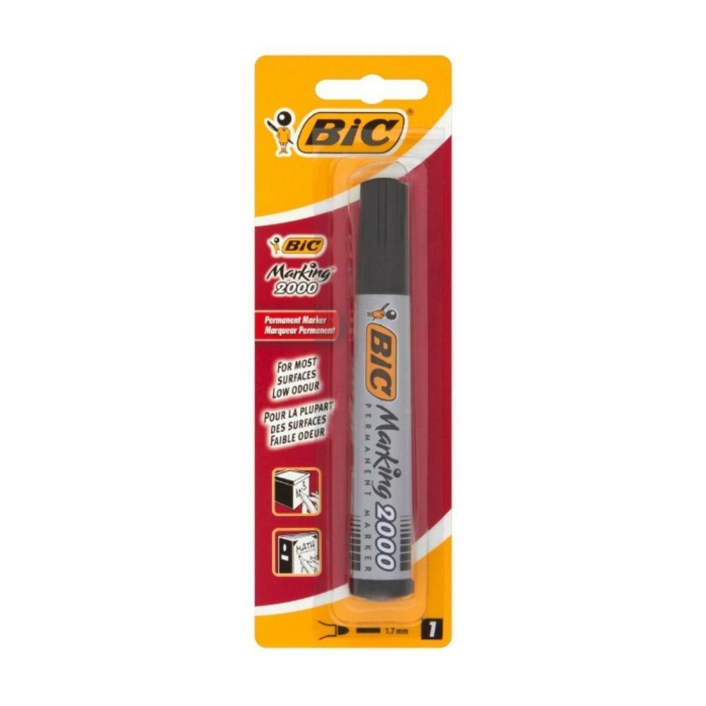 BIC Marking 2000 Permanent Marker | Black | 1.7 mm Bullet Tip - Choice Stores