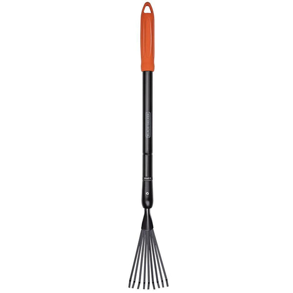 Black + Decker Adjustable Leaf Rake | 77-110cm - Choice Stores