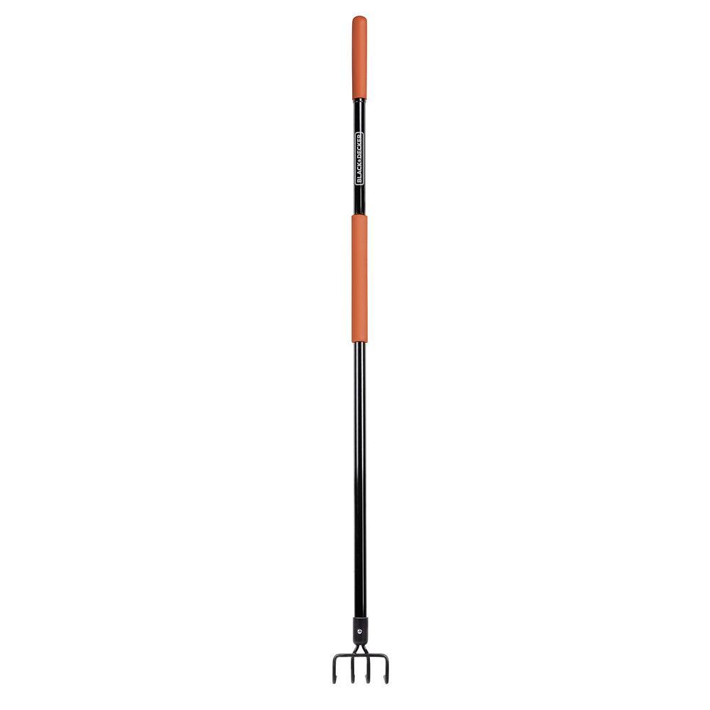 Black + Decker Fibreglass Cultivator with 4 Prongs | 148 x 12 x 10cm - Choice Stores