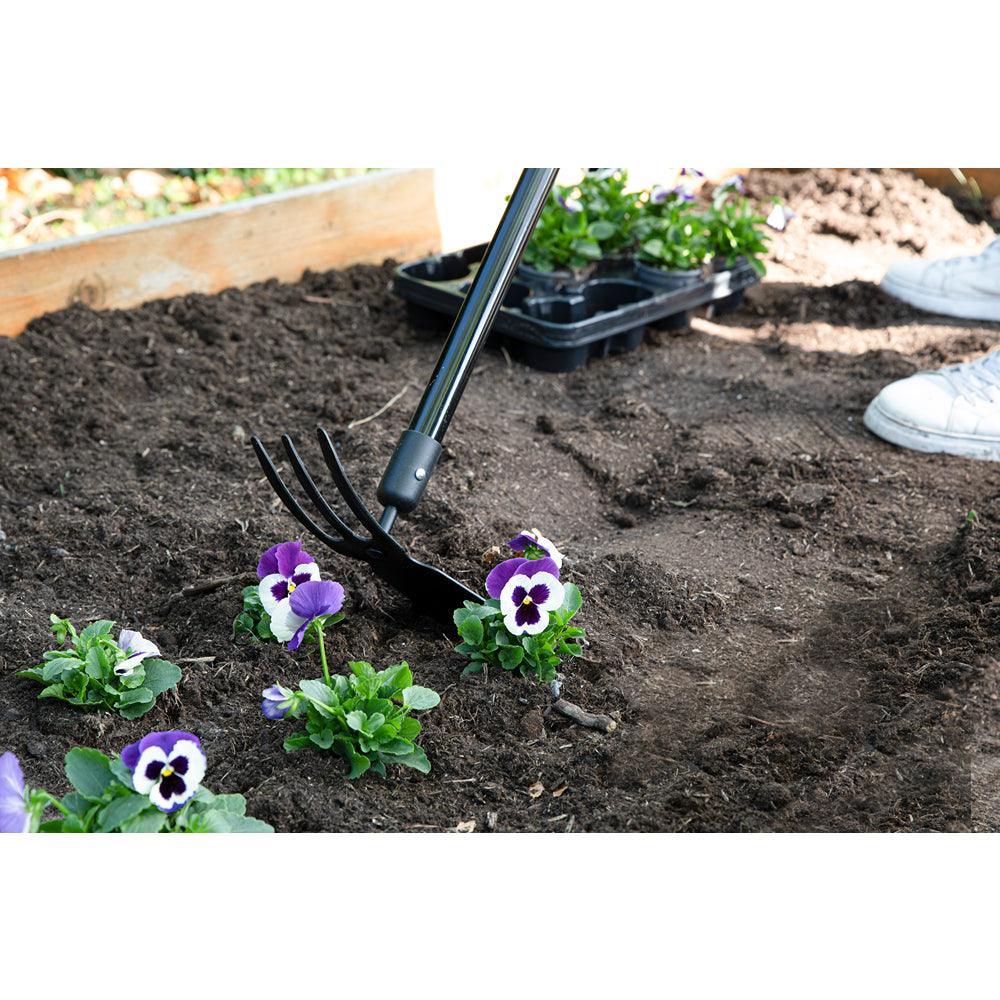 Black + Decker Fibreglass Cultivator with Hoe | 148cm - Choice Stores
