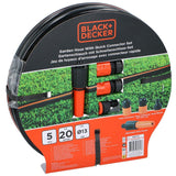 Black + Decker Garden Hose | 5 Piece Set | 13mm x 20m - Choice Stores