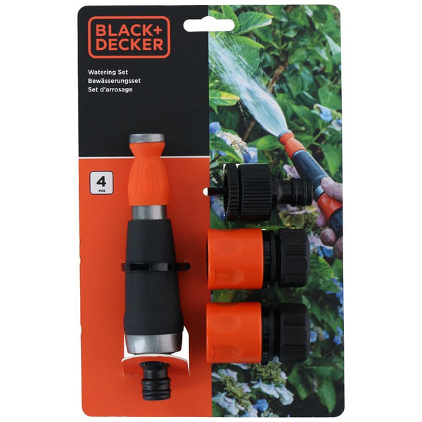 Black + Decker Garden Hose with Couplings | 4 Piece Set - Choice Stores