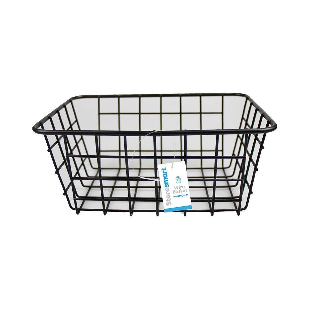 Black Wire Rectangular Storage Basket - Choice Stores