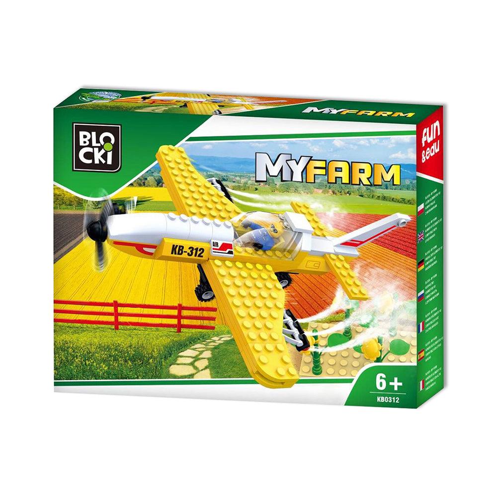 Blocki MyFarm Field Spraying Aircraft Building Set | 146 Pieces | Age 6+ - Choice Stores
