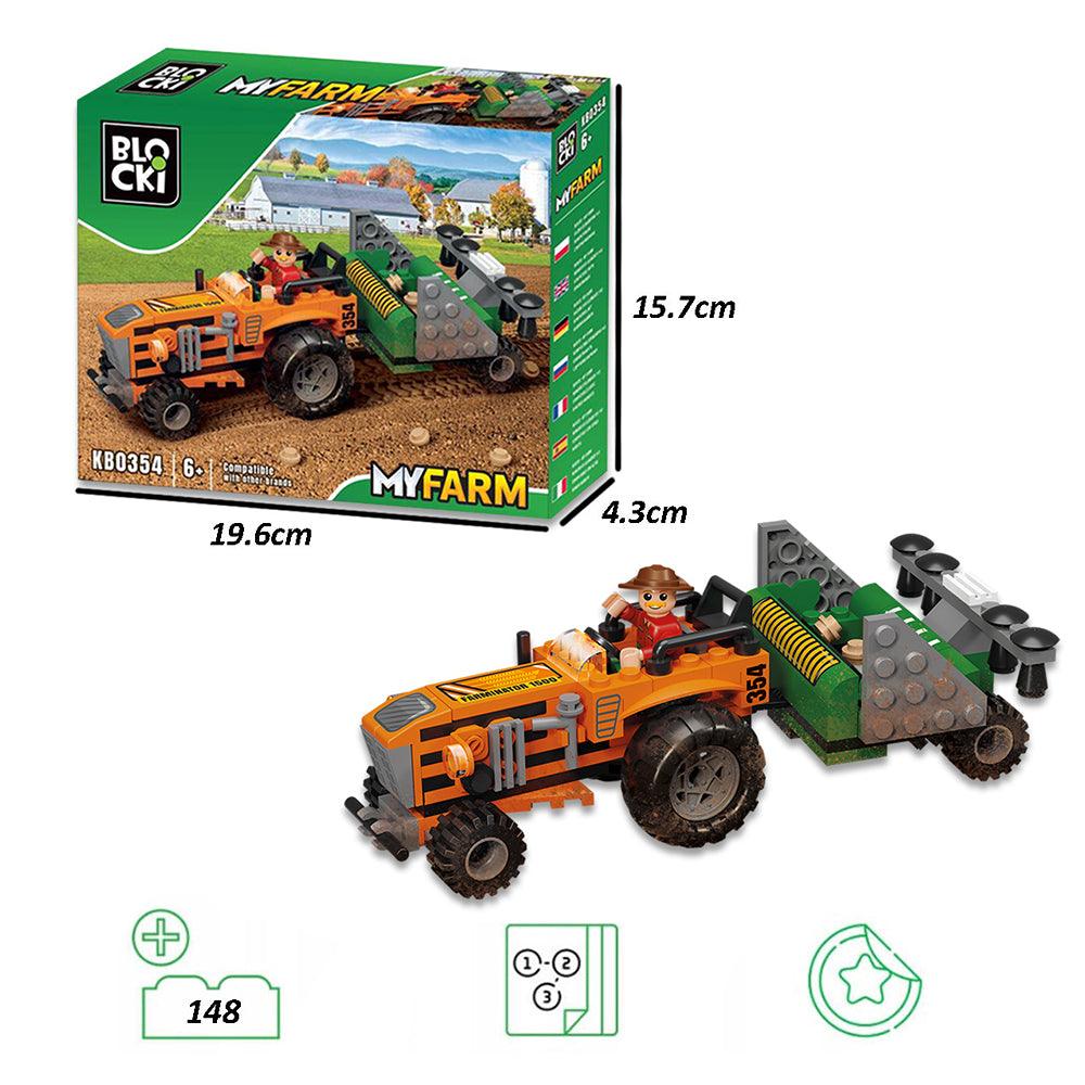 Blocki MyFarm Tractor &amp; Seeder | 148 Pieces | Age 6+ - Choice Stores