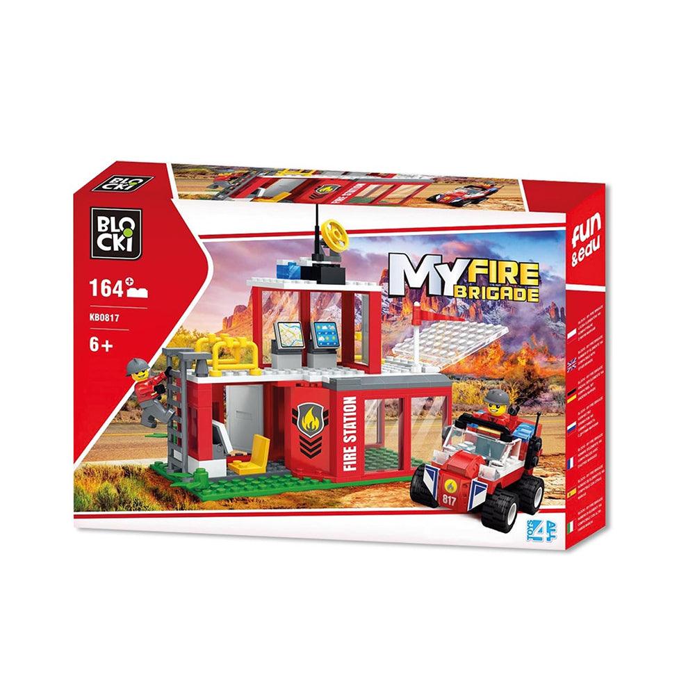 Blocki MyFire Brigade Fire Station Building Set | 164 Pieces | Age 6+ - Choice Stores