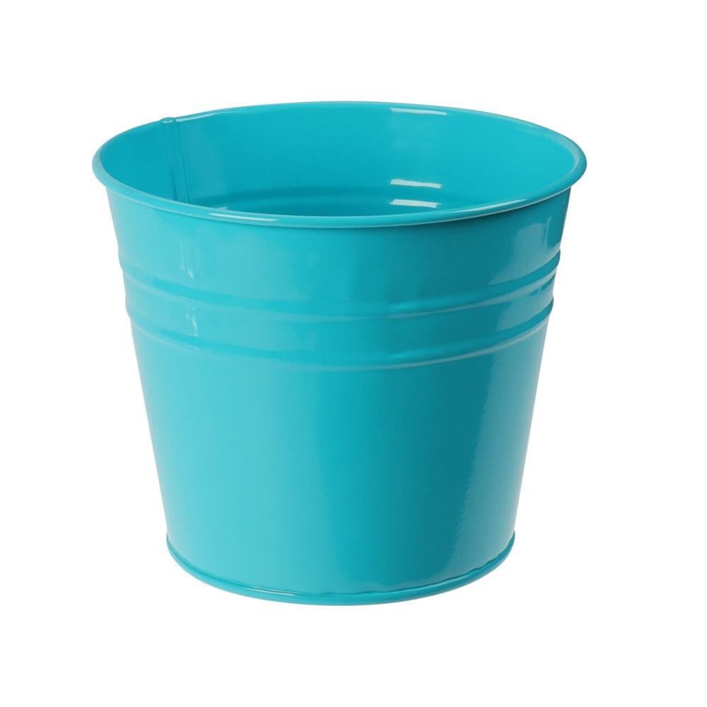 Blue Metal Flowerpot | 13 x 11 cm - Choice Stores