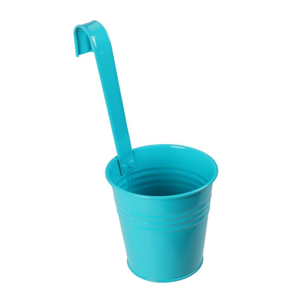 Blue Metal Flowerpot with Hook | 130 x 285 mm - Choice Stores