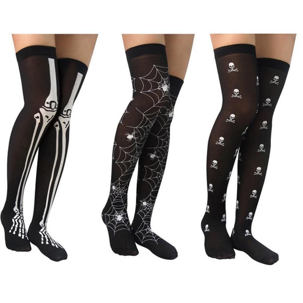 Boo! Adult Printed Skeleton Tights | 75cm - Choice Stores
