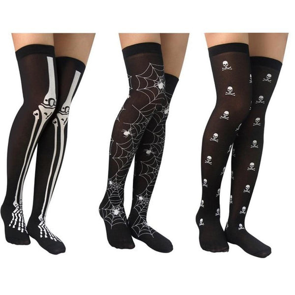 Boo! Adult Printed Skeleton Tights | 75cm - Choice Stores