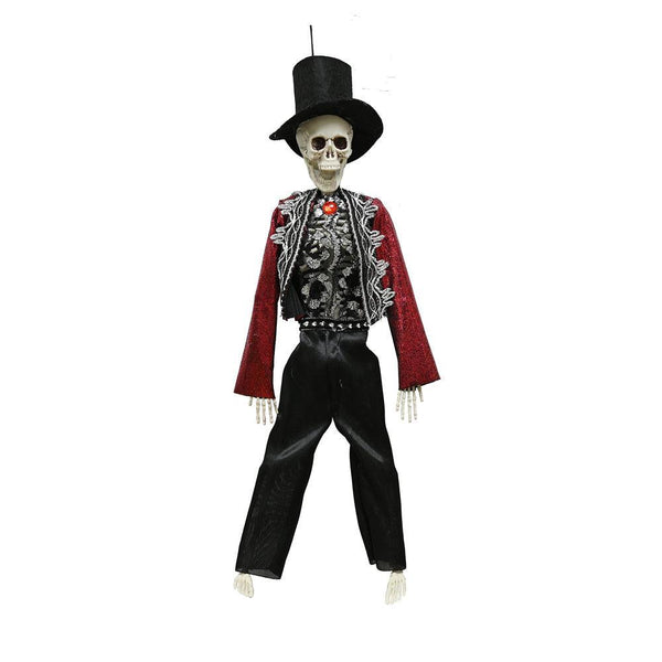 Boo! Dressed Up Skeleton Groom in Suit Decoration | 40cm - Choice Stores