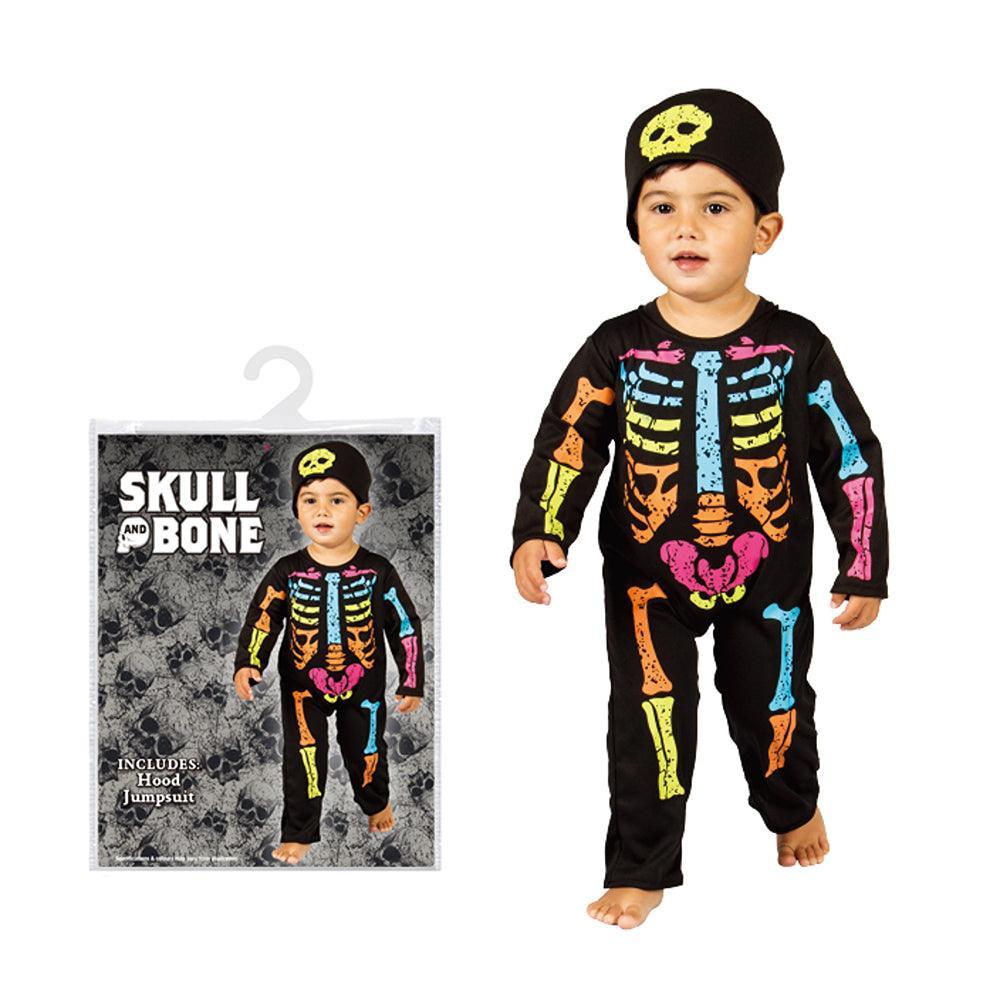 Boo! Infant Skull & Bone Colourful Skeleton Costume - Choice Stores