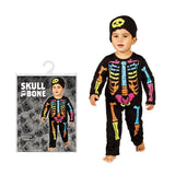 Boo! Infant Skull & Bone Colourful Skeleton Costume - Choice Stores