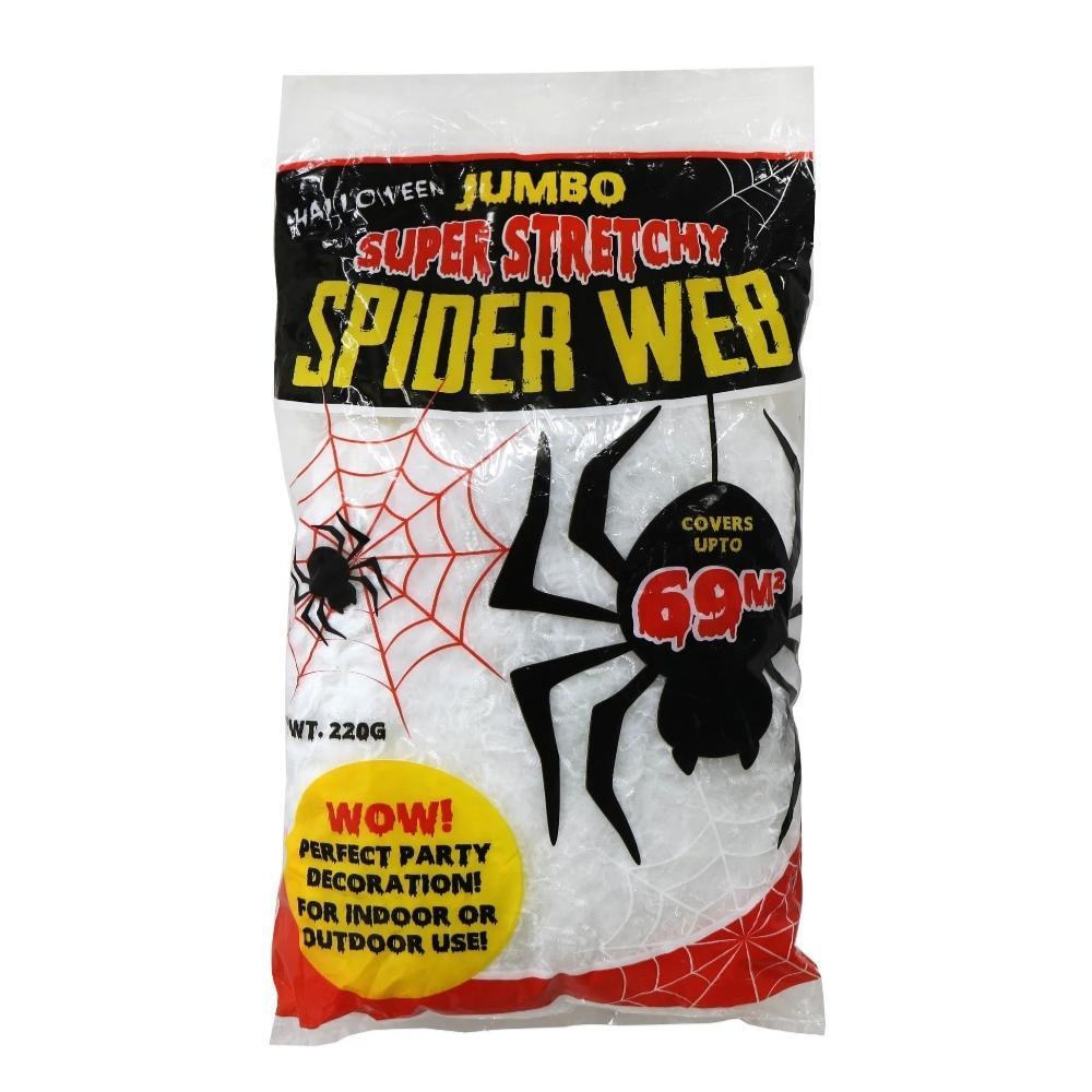 Boo! Jumbo Super Stretch Spider Web | 220g - Choice Stores