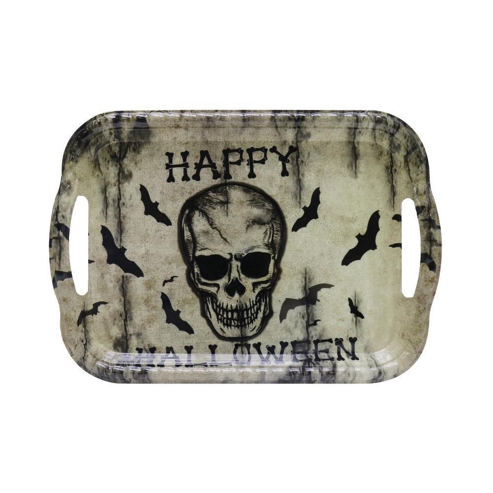 Boo! Rectangular Skull Tray with Handle | 32 cm x 23 cm - Choice Stores