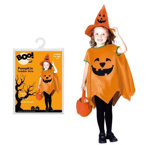 Boo! Toddler Pumpkin Costume | Includes Hat & Bucket - Choice Stores