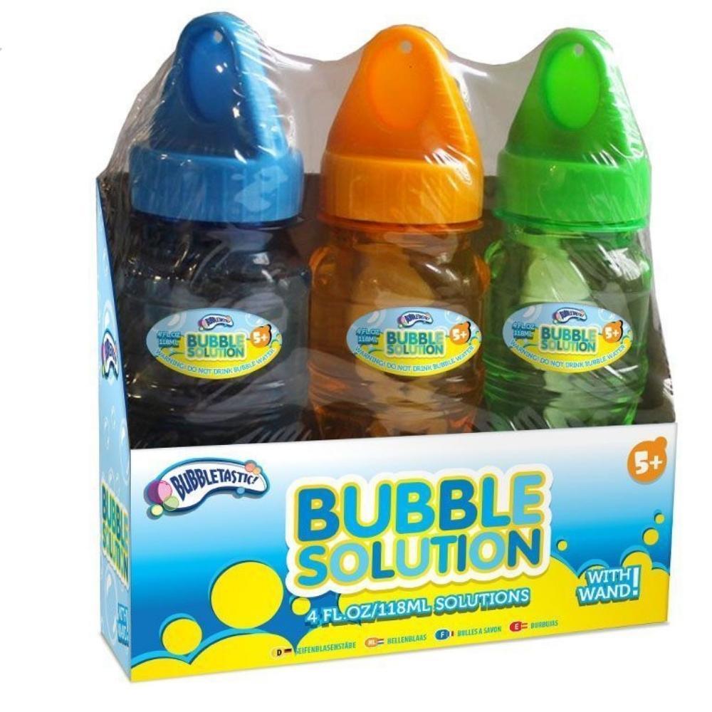 Bubbletastic Bubble Solution With Wands | 3 Pack | Ages 5+ - Choice Stores