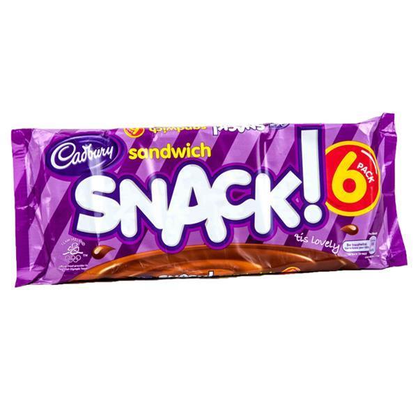 Cadbury Snack Sandwich Bars | 6 Pack - Choice Stores