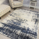 Callisto Accents Navy Rug | Abstract Modern Motives - Choice Stores
