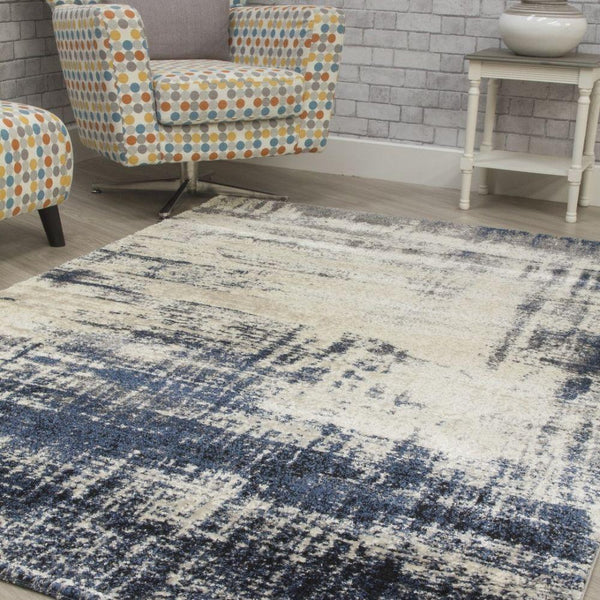 Callisto Accents Navy Rug | Abstract Modern Motives - Choice Stores