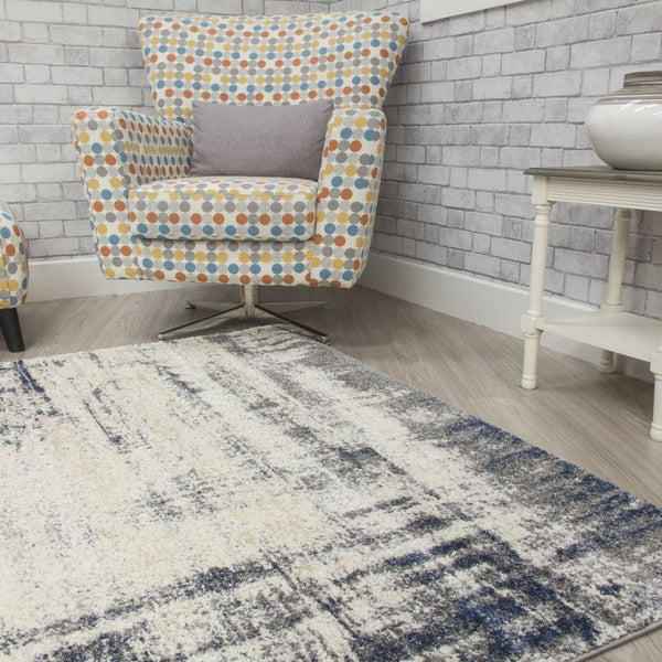 Callisto Accents Navy Rug | Abstract Modern Motives - Choice Stores