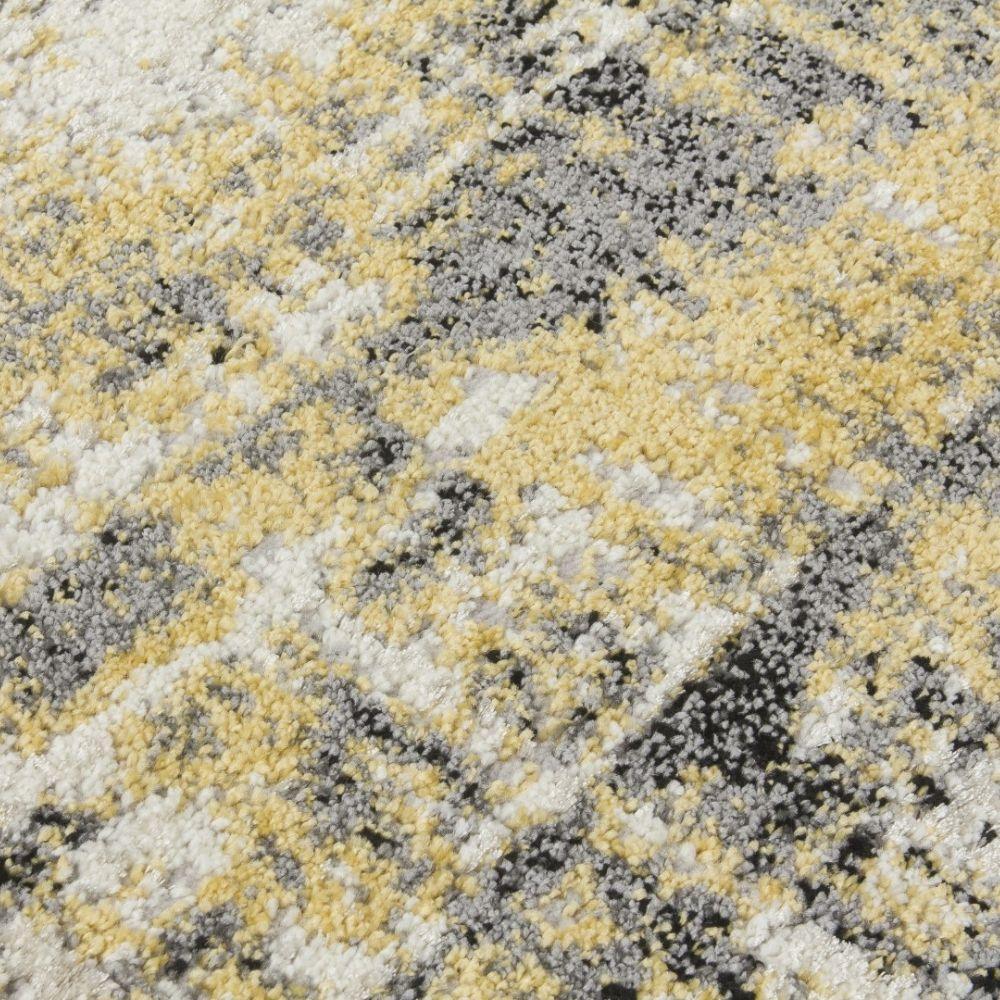 Callisto Accents Yellow Rug | Abstract Modern Motives - Choice Stores