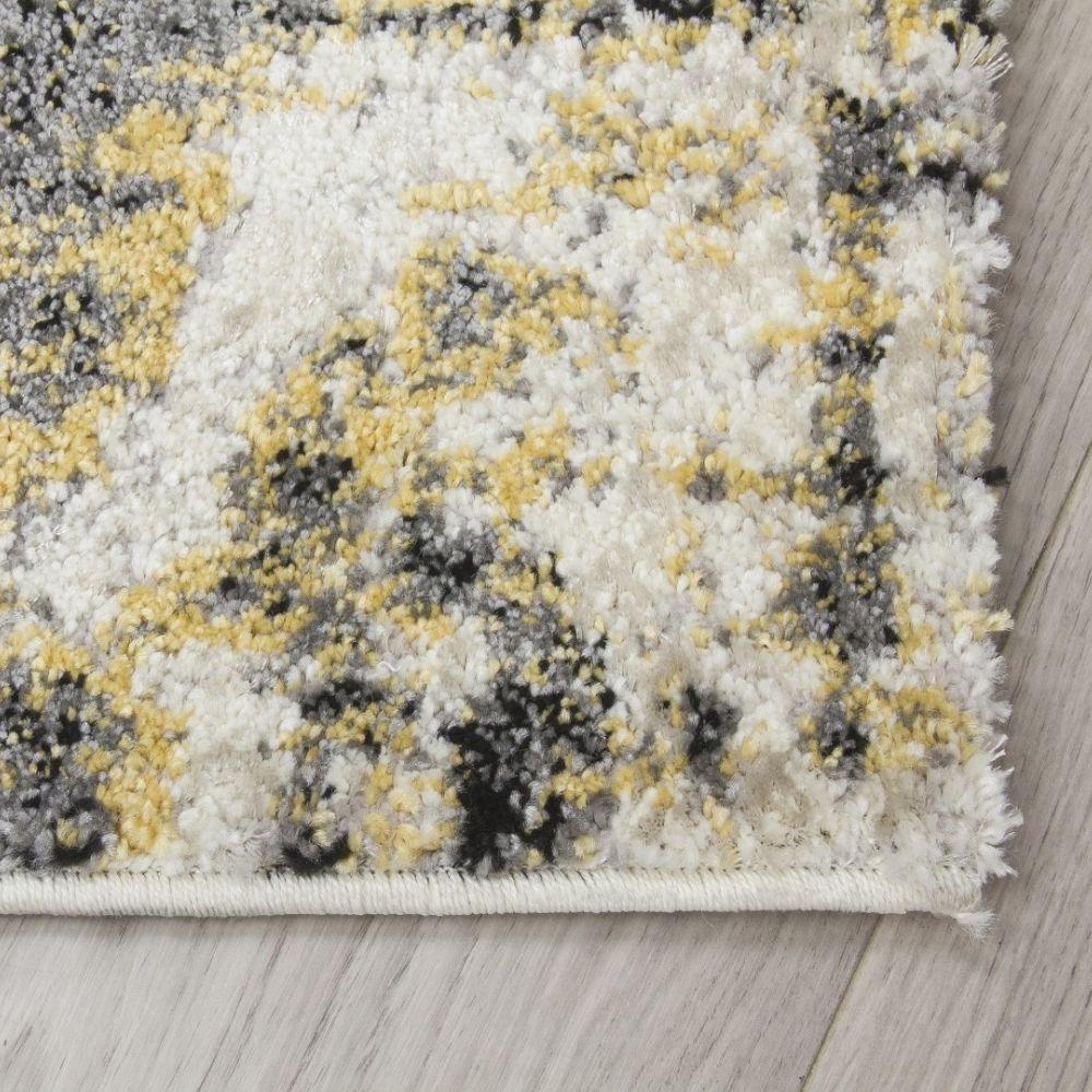 Callisto Accents Yellow Rug | Abstract Modern Motives - Choice Stores