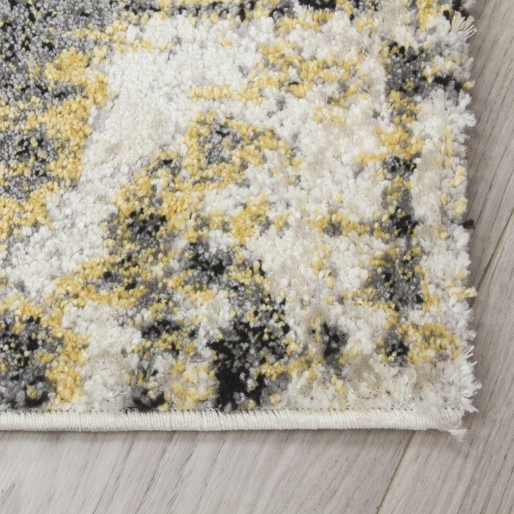 Callisto Accents Yellow Rug | Abstract Modern Motives - Choice Stores