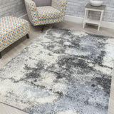 Callisto Storm Grey Blue Rug | Abstract Modern Motives - Choice Stores