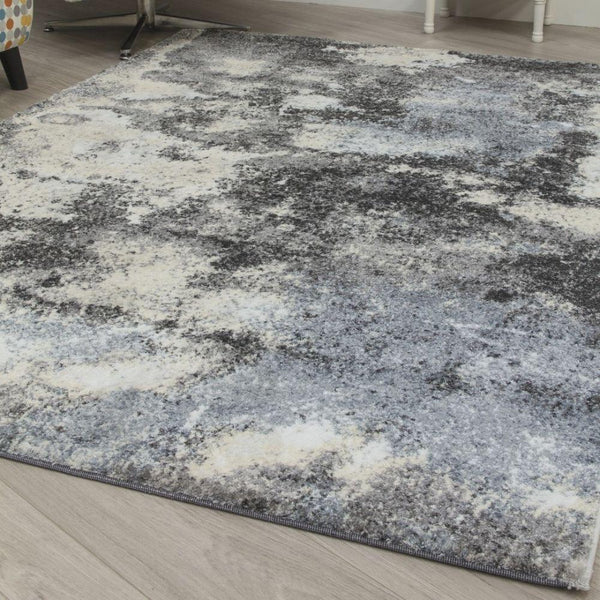 Callisto Storm Grey Blue Rug | Abstract Modern Motives - Choice Stores