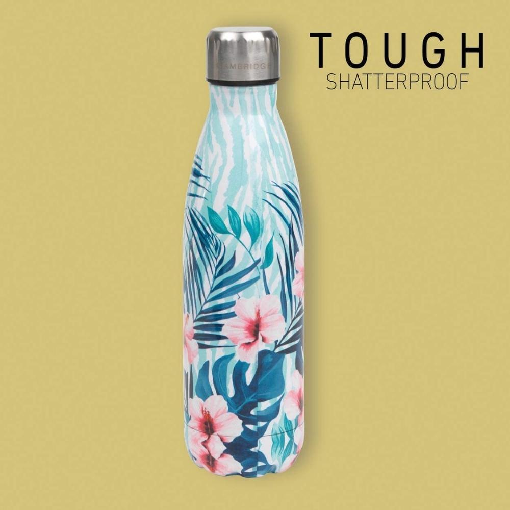 Cambridge Tropical Hibiscus Print Stainless Steel Thermal Flask | 500ml - Choice Stores